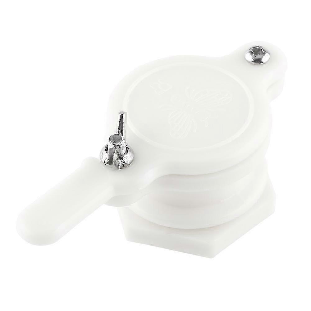 البلاستيك النحل العسل الحنفية بوابة صمام تربية النحل النازع تعبئة أداة معدات مربي النحل (أبيض)