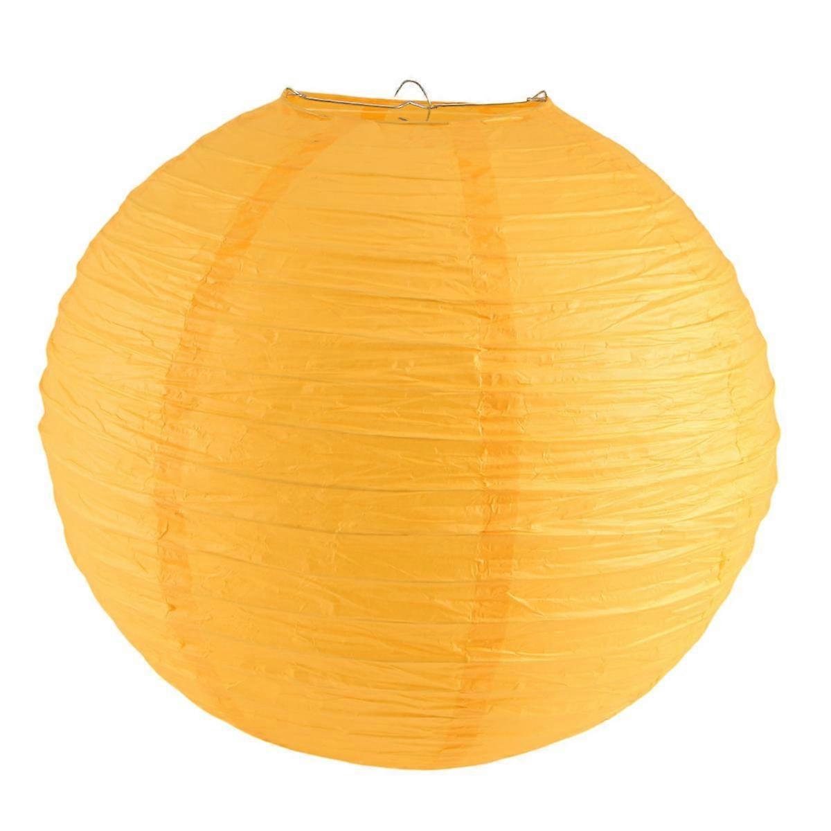 1 x Chinese Japanese Paper Lantern Lampshade for Party Wedding, 40cm(16") Deep Yellow