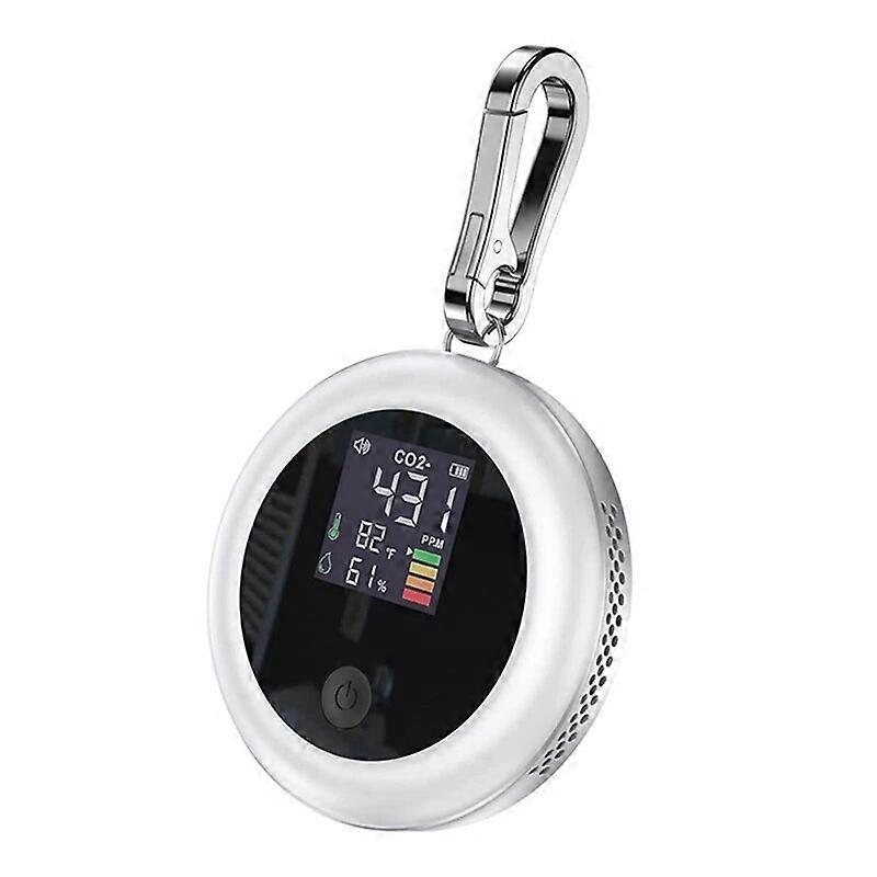 CO2 Monitor Meter Sensor Indoor + Alarm With 400-5000 PPM-NDIR CO2 Tester(Black)