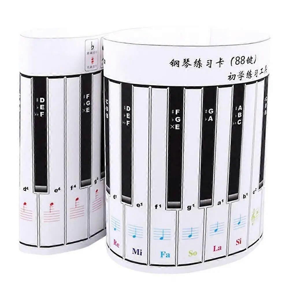 Waterproof Portable Flexible 88 Key Electronic Piano Keyboard Practice Card