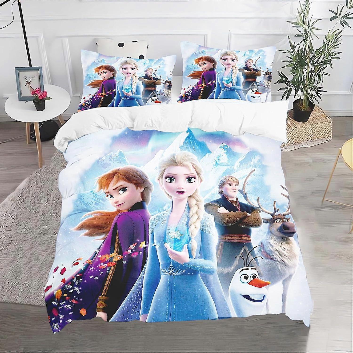 Frozen Bedding Set, Duvet Cover, Teens, 3D Printing Pattern