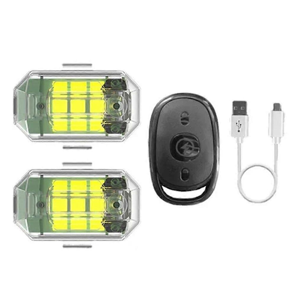 High Brightness Wireless LED Strobe Light 7 Colors Cool Modification Lights for Night Riding