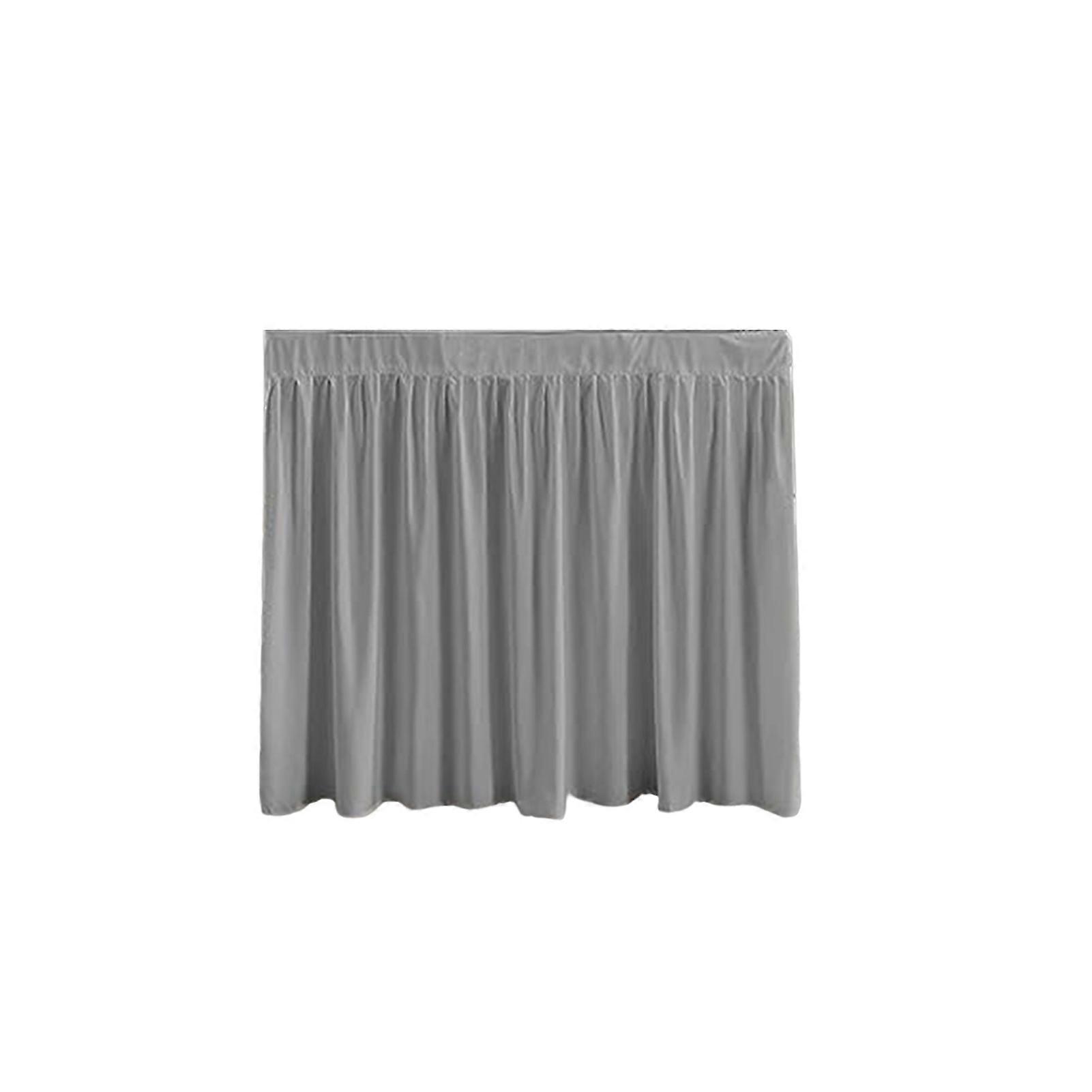Solid Color Ruffled Bedspread Quick & Easy Installation Bed Skirt Unique Curtain and Room Decoration