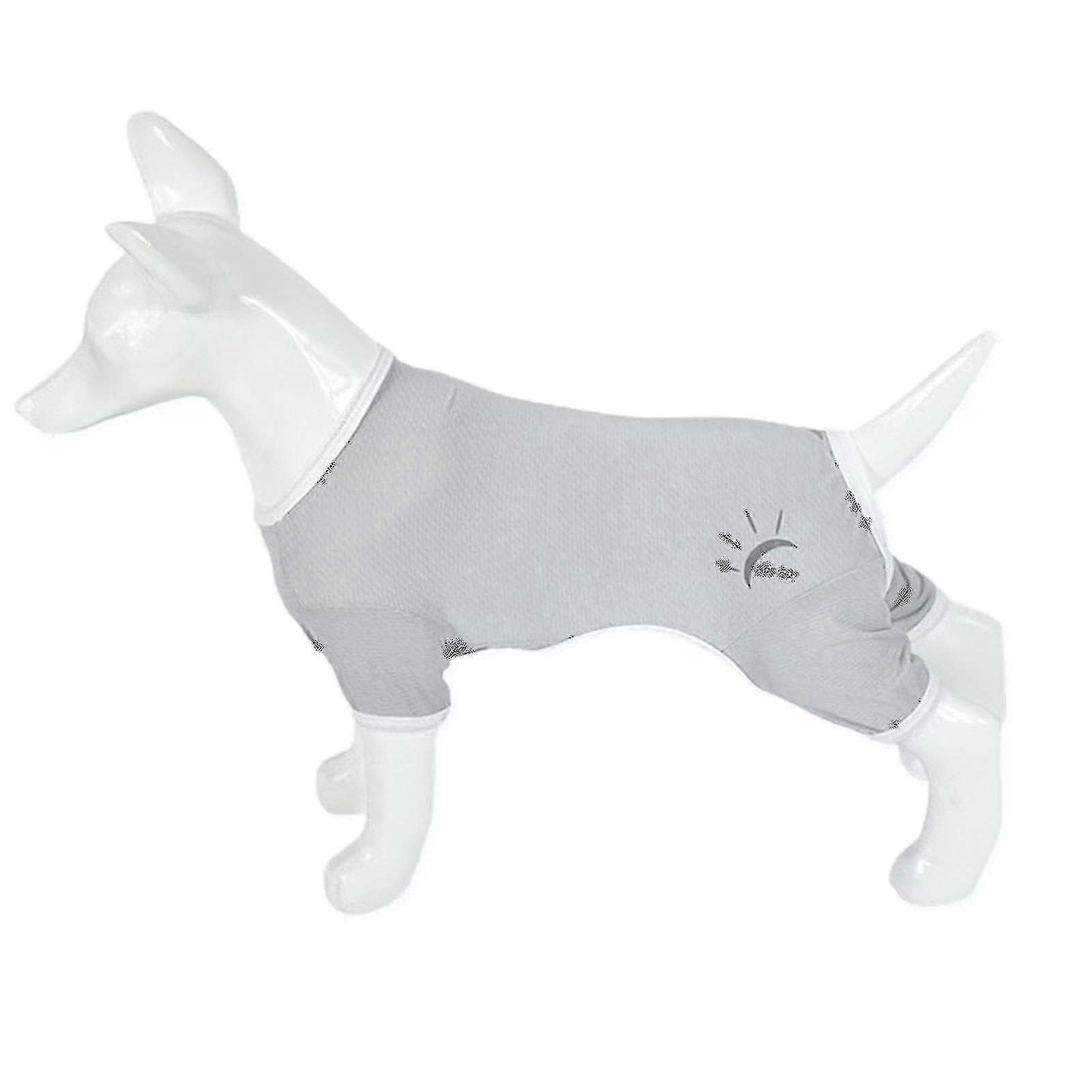 Sinknap Summer Dog Kläder Andas Anti-UV Elastisk Stor Hund Solskyddskläder Husdjur Fyrbenta Kläder