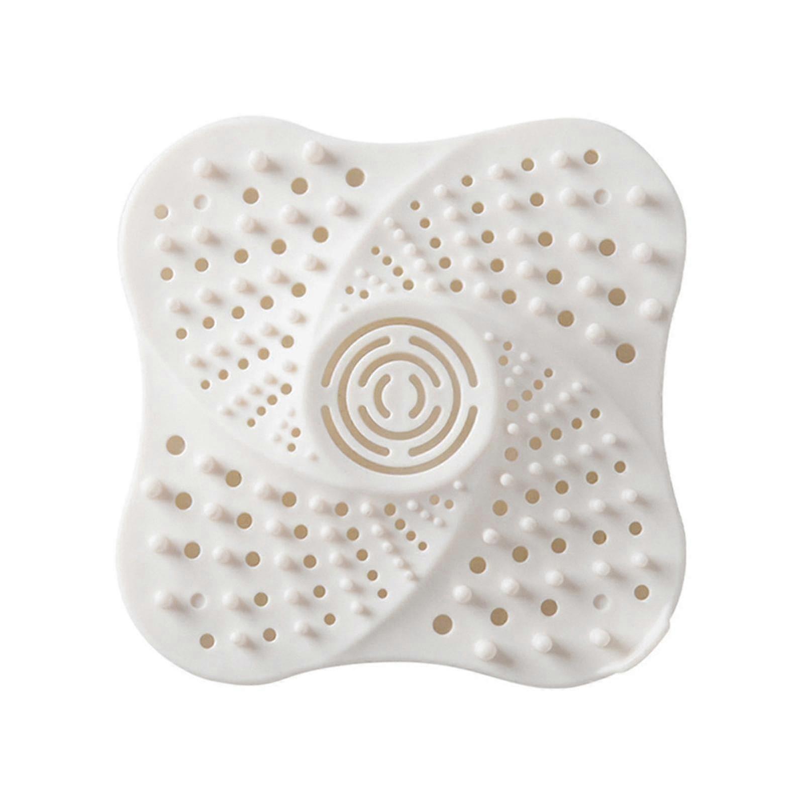 Silicone Antiblocking Floor Drain Mat Filter Net Antihair Anticlog Toilet Sewer