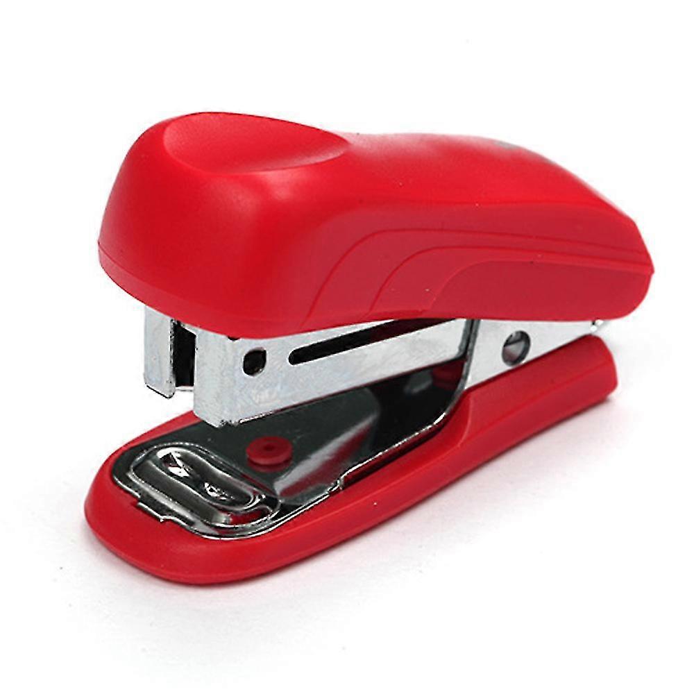 Mini Stapler With Staples - Final Assembly - 3 Pack - Includes Red Blue And Black - 12 Sheet Capacity ,red