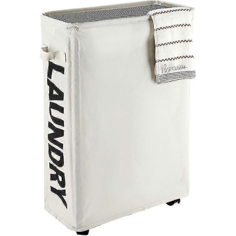 Laundry Hamper Rolling Slim Laundry Hamper With Stand Collapsible Waterproof Sorter And Organizer On Wheels Large Thin Dirty Laundry Hamper Corner Ham