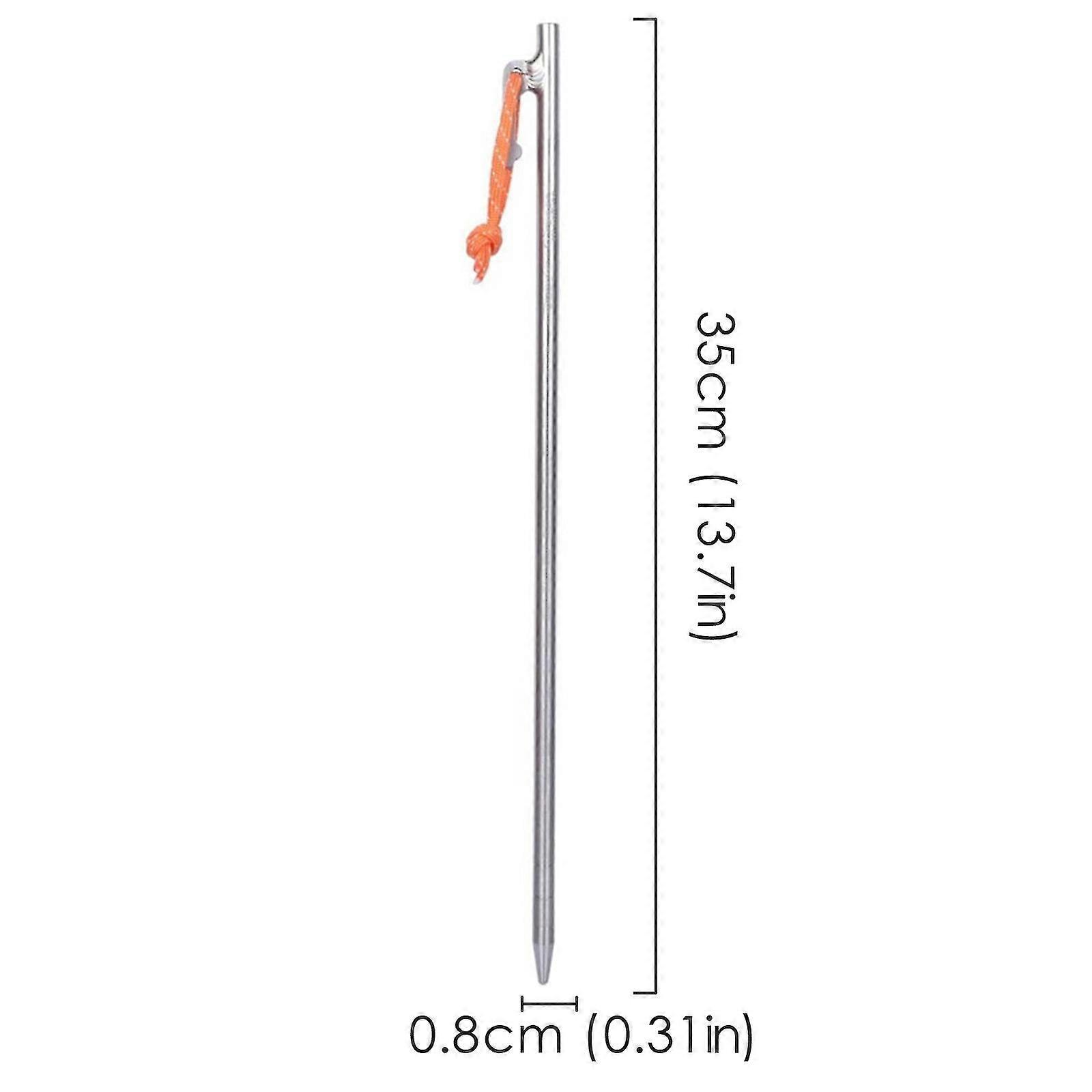 Titanium Pegs Solid Strong Titanium Alloy Beach Gravel 6pcs