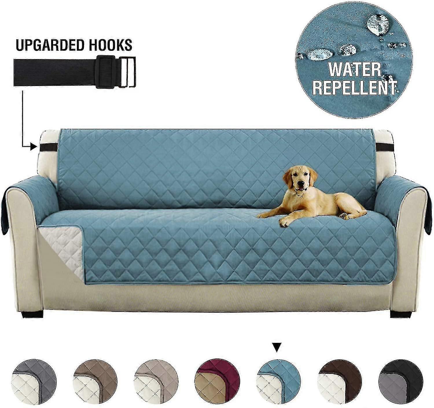 1/2/3 Seater Sofa Slip Cover Quilted Waterproof Pet Protector Sofa Settee Throw--