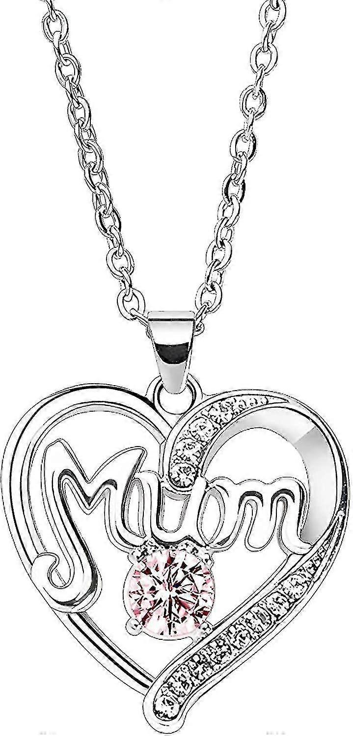 Mum Necklace Mother's Day Gifts Heart Gifts Birthday Gifts For Mum Crystal Gift