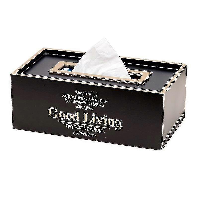 Wooden Tissue Box Container Napkin