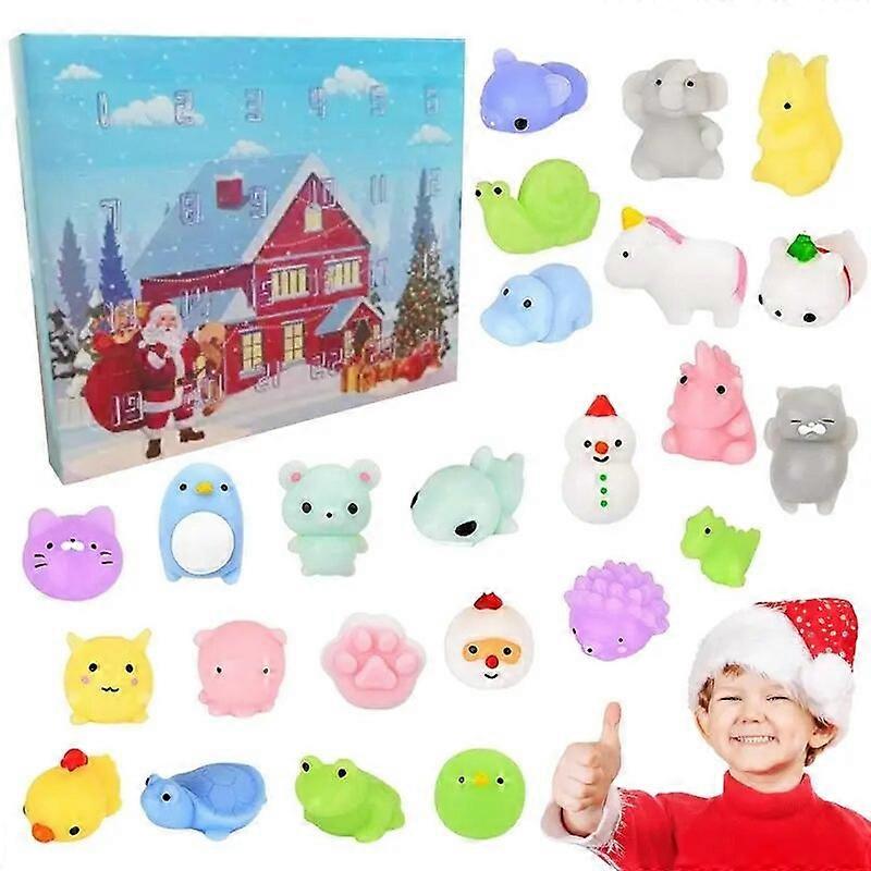 2023 Advent Calendar Countdown Calendar Christmas Advent Calendar Cute Squishy Toy For Boys Girls Christmas Gifts Party Favors Countdown Calendars