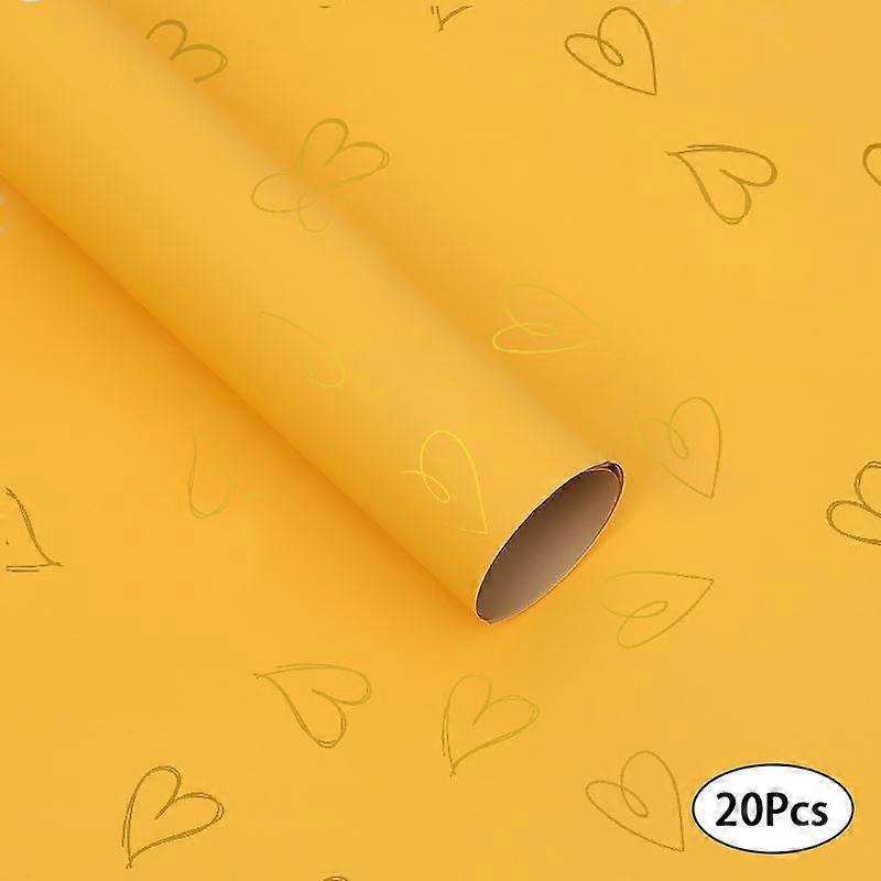 20 lap Virágos csomagolás Vízálló Ajándék csomagolópapír Műanyag papír Szerelem nyomtatás