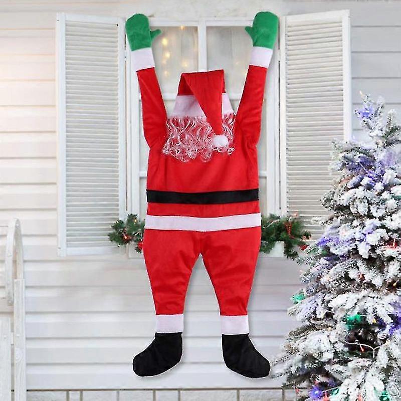 Large Hanging Christmas Decoration,santa Claus Hanging Decoration For Indoor And Outdoor,home, Door, Wall,red(108cm)