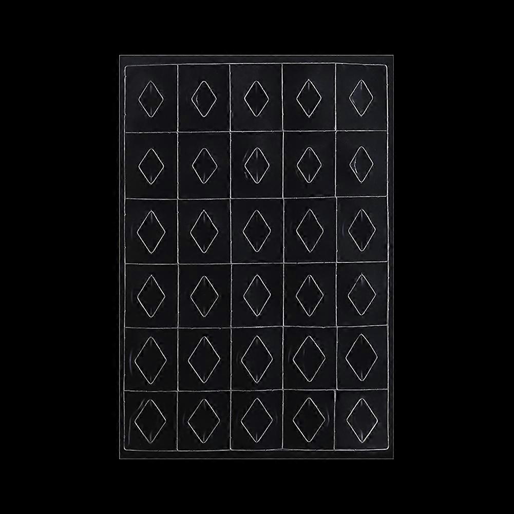 Nail Gemstone Stencil Guides Mold Sticker Transparent Plastic Sheet DIY Manicure Tool(Diamond)