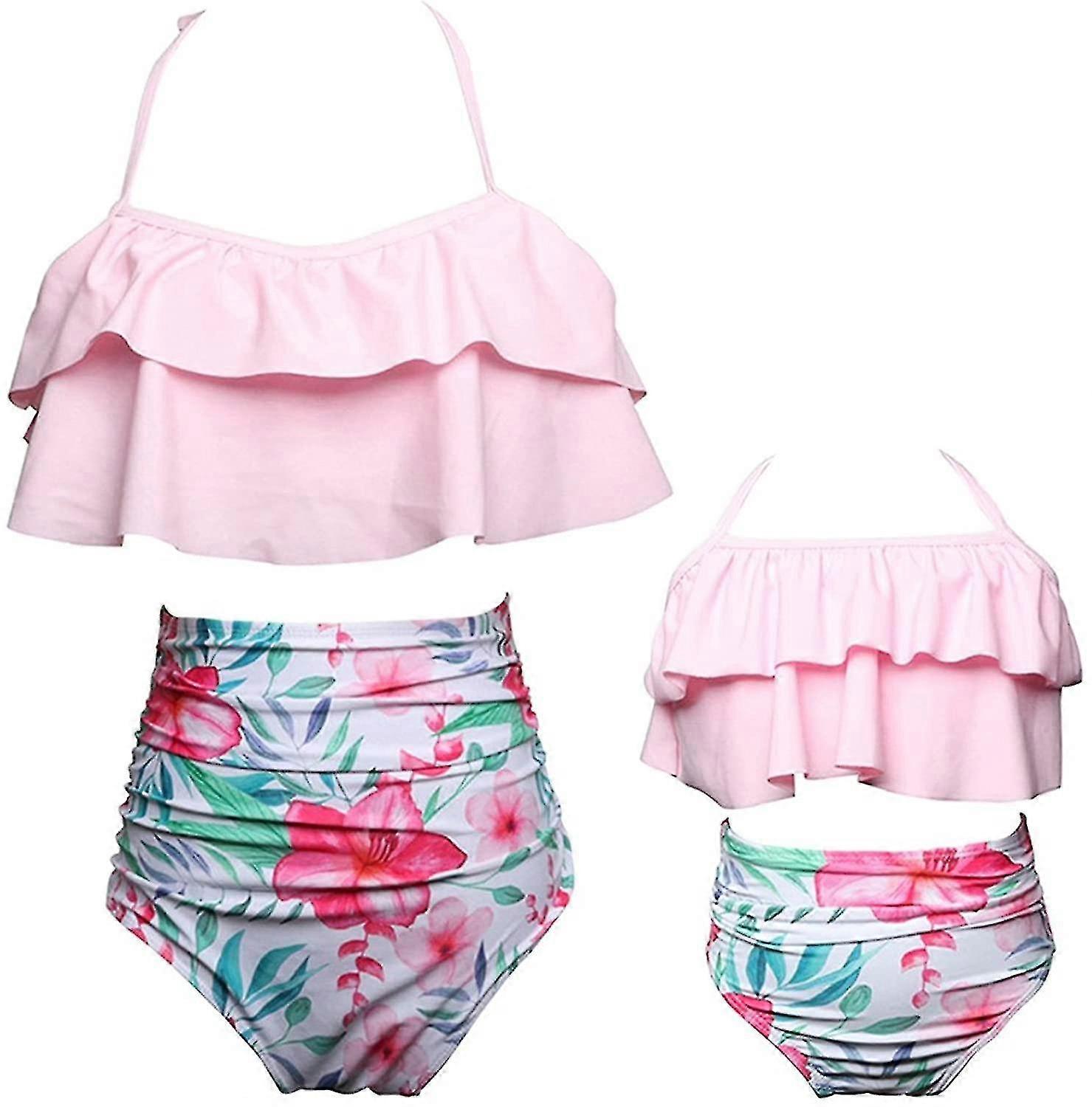 Filles Maillot de bain Deux Pièces Bikini Set Ruffle Falbala Maillots de bain Maillots de bain