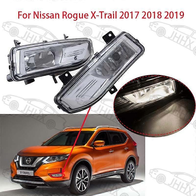 Compatible X-Trail 2017 2018 2019 Fog Lamp Front Bumper Fog Lamp Front Anti-Fog Lamp