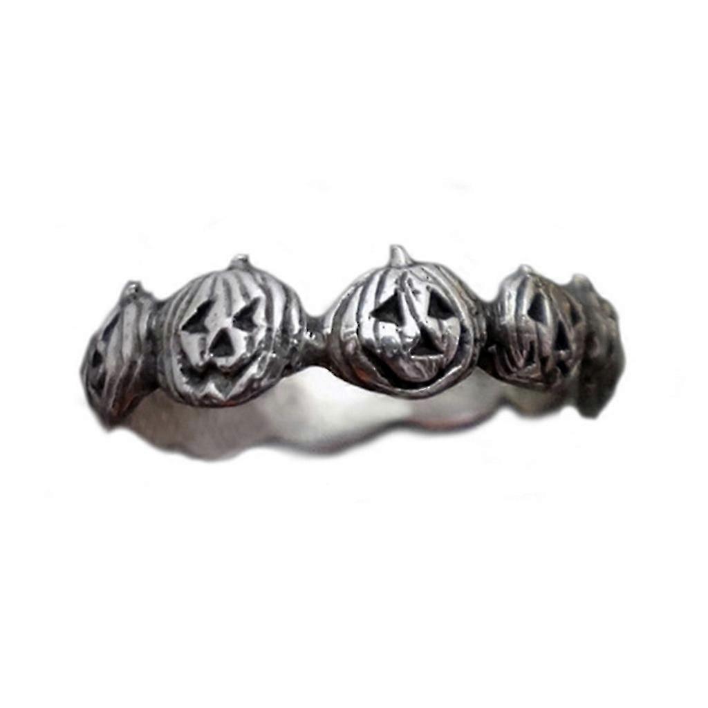 Bagues rétro unisexes Halloween Party Mode Bijoux Creative Pumpkin Head Ring