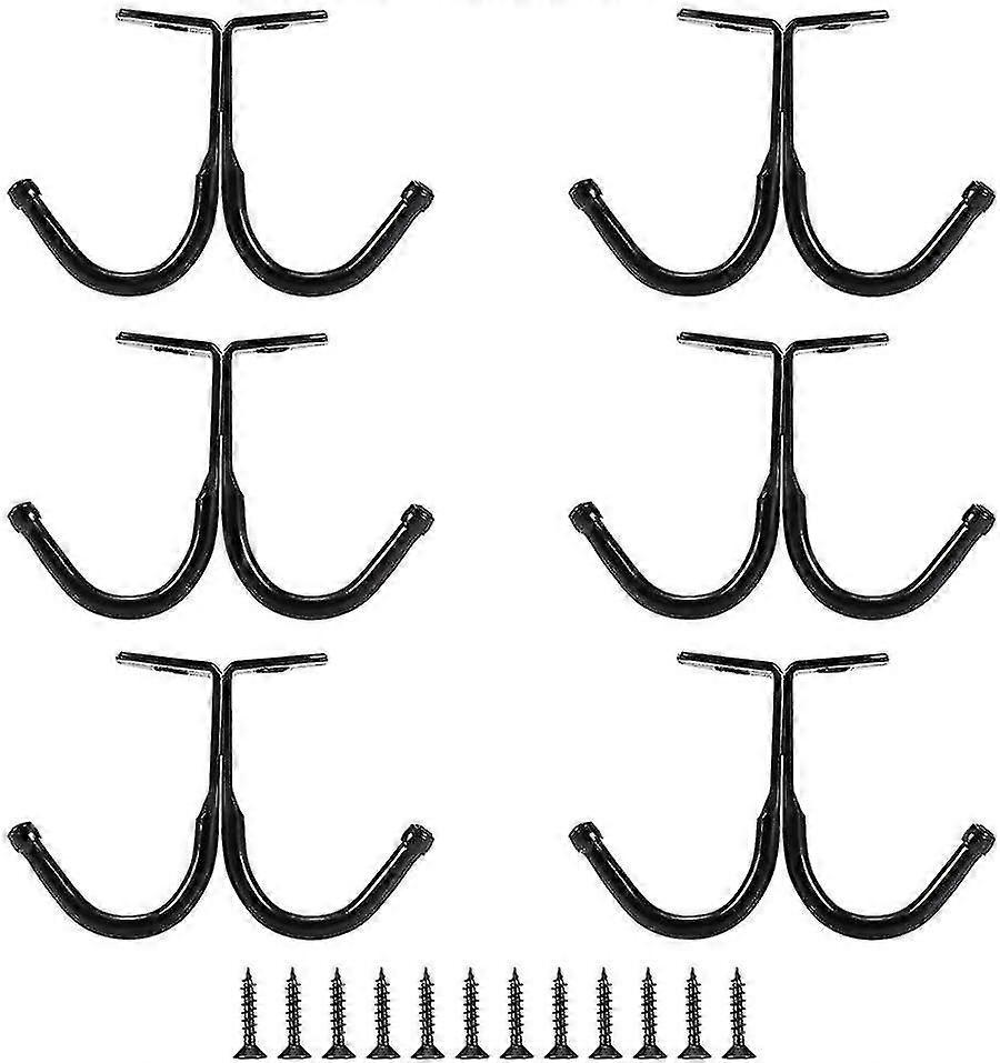 6-pack Double Claw Ceiling Hook Rack Under Towel Robe Coat Clothes Hooks