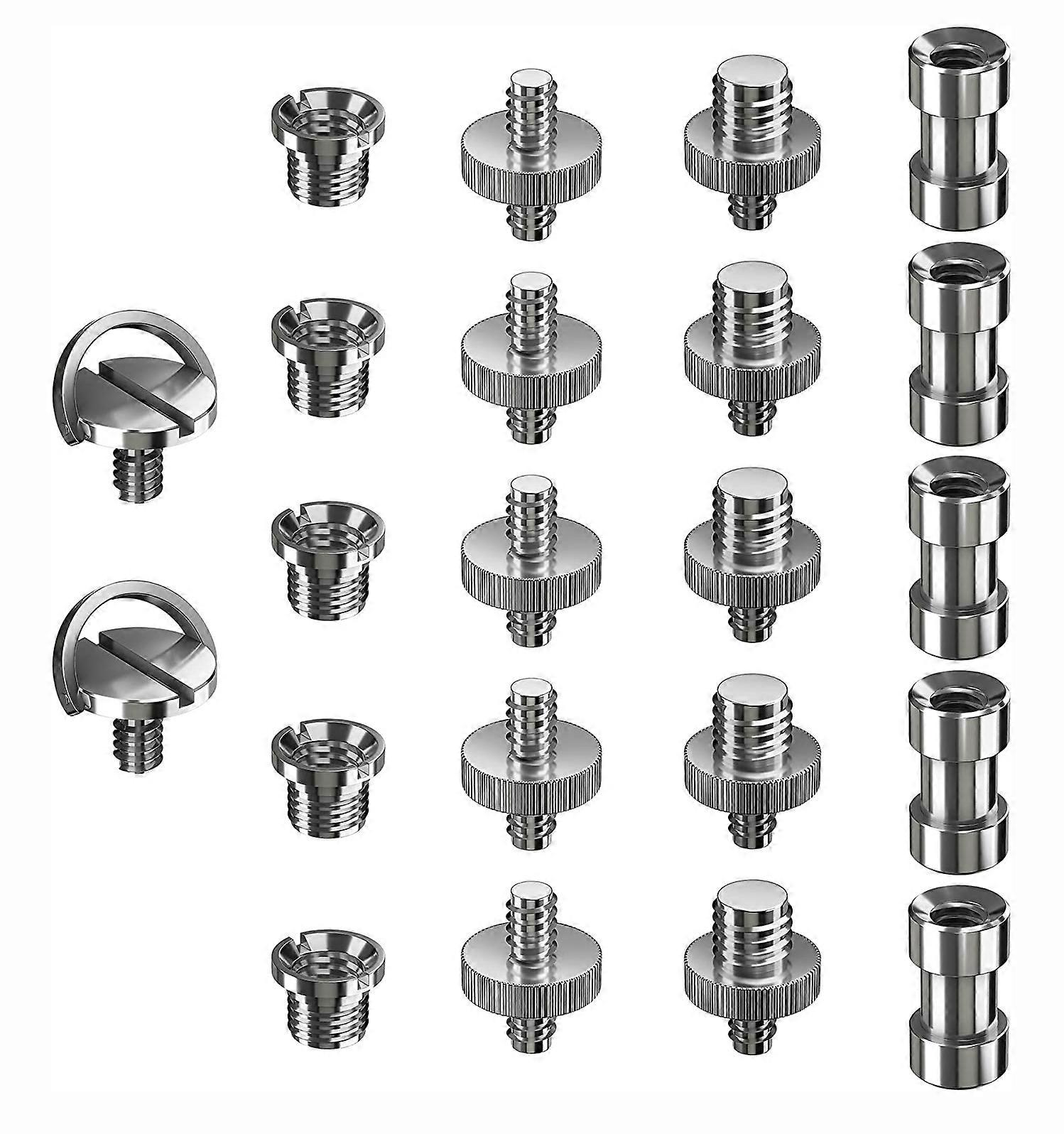 22 قطعة كاميرا ترايبود الموضوع محول 1/4 "إلى 3/8" المسمار لترايبود