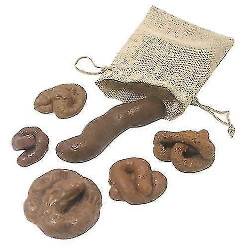 6 個セットリアルなフェイクプーソフトシミュレーションフェイクドッグプーいたずらジョーク面白いおもちゃ