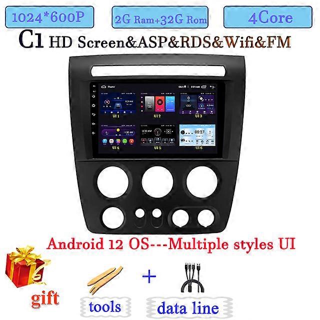 Android 11 Car Radio Multimedia Video Player For Hummer H3 1 2005 - 2010 Navigation Carplay GPS Dual Lens DSP 1080P IPS Screen