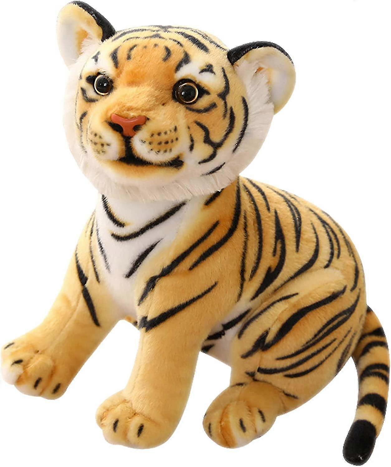 Tiger Plush Tiger Lifelike, Jungle Animal Simulation Plush Toy