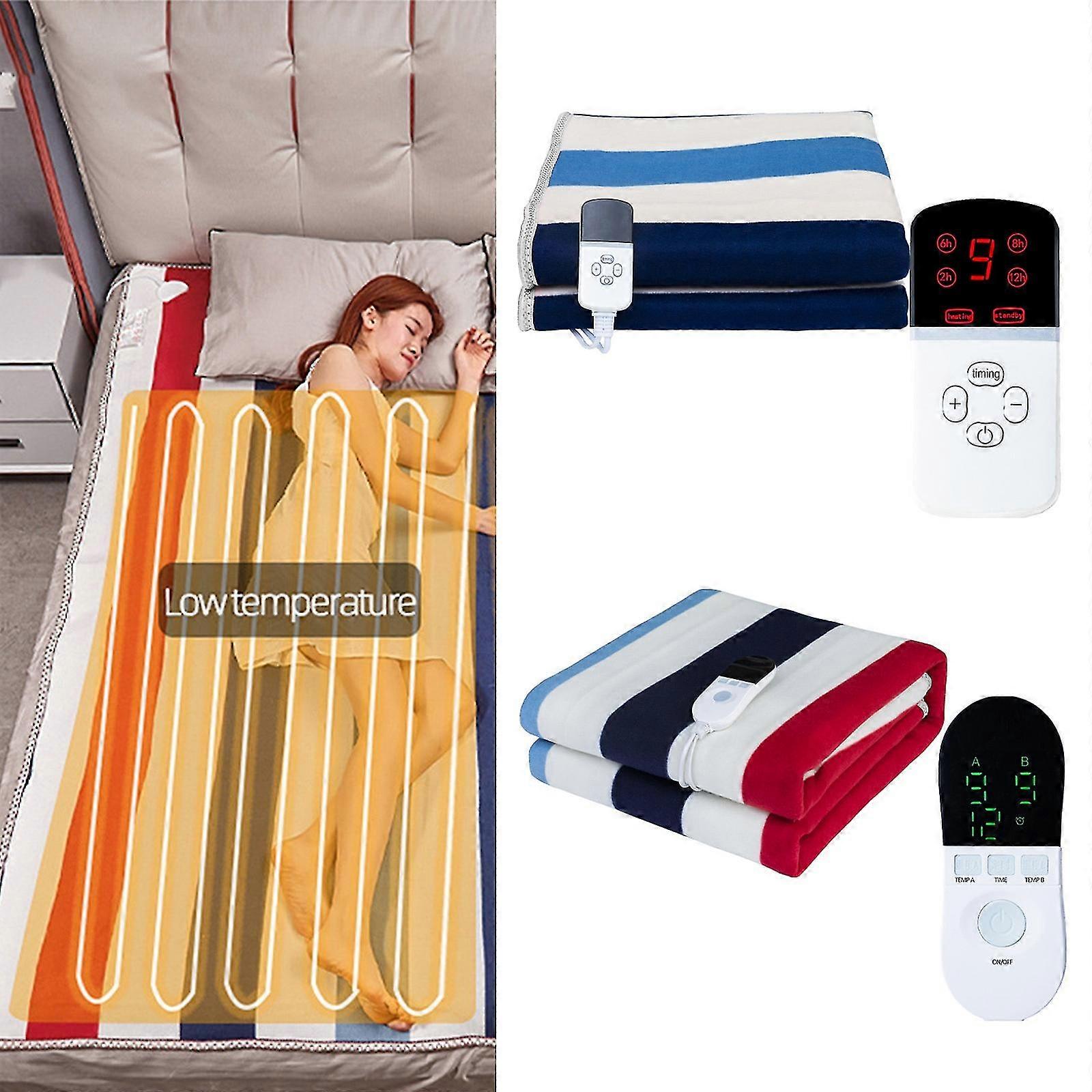 Electric Blanket Thicker Heater 9 Gears Intelligent Timing Power Off Heated Mattress Thermostat Heating Warmer