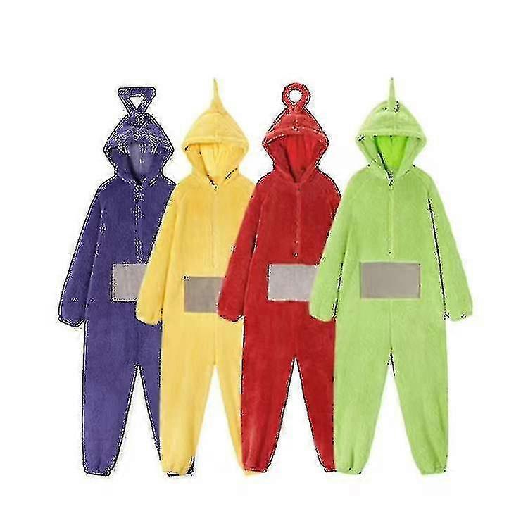 Teletubbies Pyjama Une Pièce Vêtements D'intérieur Femme Polaire Corail Épaissie Homme Et Femme