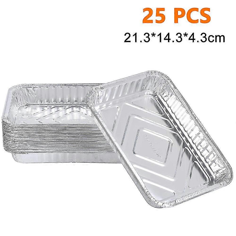 Disposable Lunch Box Tin Tray Rectangular Aluminum Foil Grill Wrap