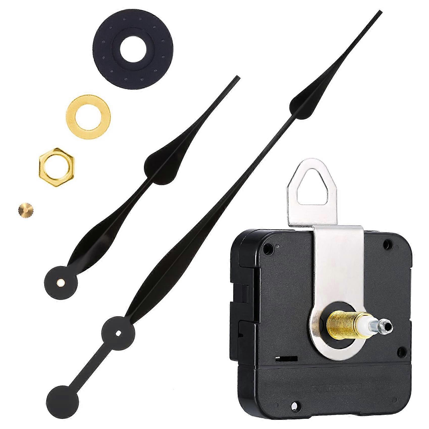 23mm High Quartz Clock Movement Mechanism with 12 Inch Long Spade Hands for DIY Clock Repair Parts