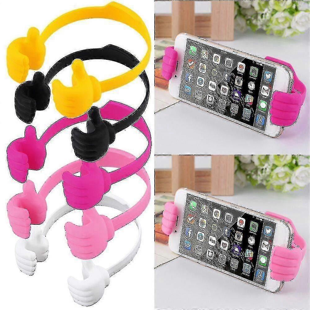Thumbs Up Mobile Cell Phone Holder Movie Watching Lazy Bed Desktop Mount Stand - F