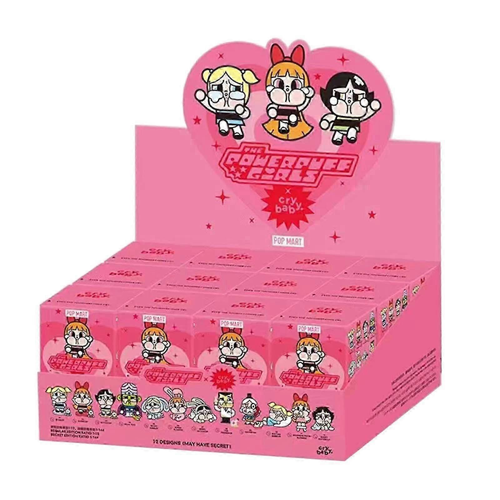 12 قطعة Powerpuff الفتيات صناديق العمياء ألعاب ديكور المنزل لحفلة عيد ميلاد العطلة