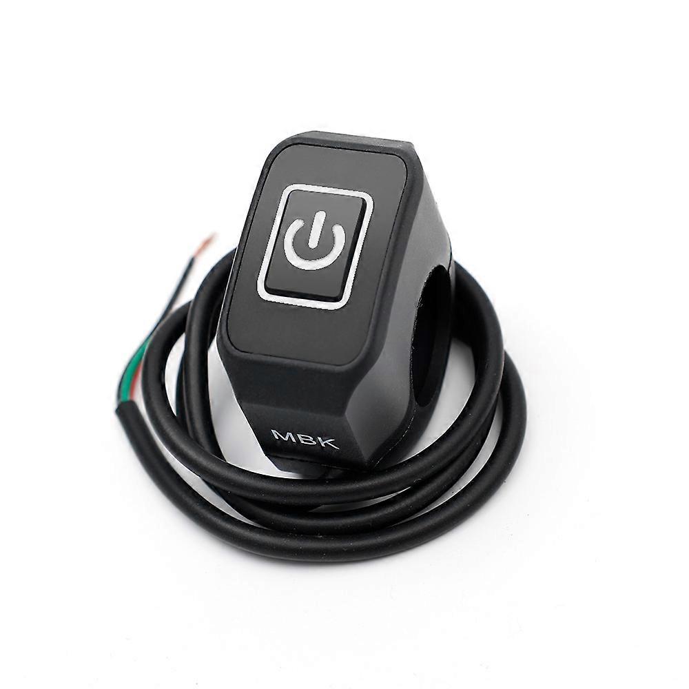 7/8'' 22mm Motorcycle Handlebar Switch with LED Light Momentry Buttton for Electric Star Kill Waterproof Control Switch Button