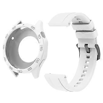 Voor Huawei Watch GT 4 46 mm siliconen horlogeband met horlogekast