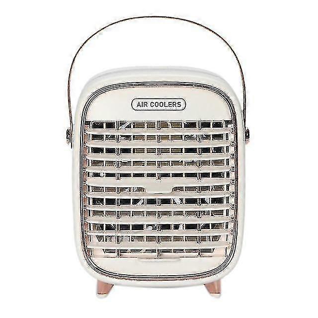 Air Cooler Quiet Three-speed Adjustable Usb 2000mah Humidifying Spray Cooling Fan Compatible With Desktop Or Room