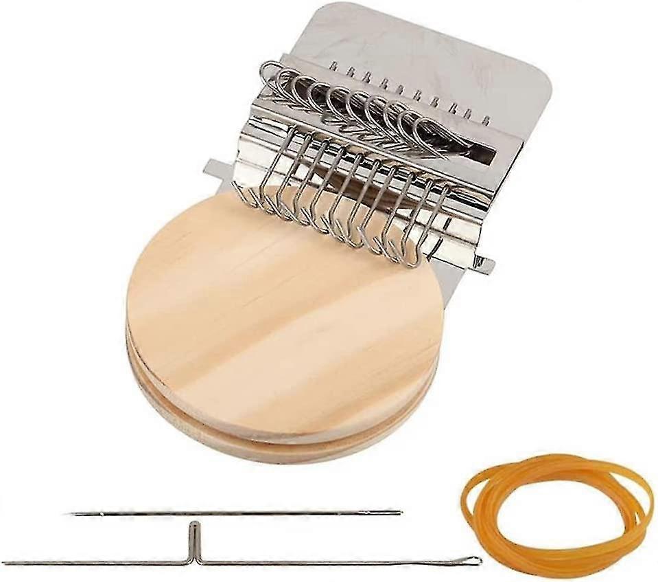 Small Loom For Weaving, Wooden Loom For Beginners (10 Hooks) Gift