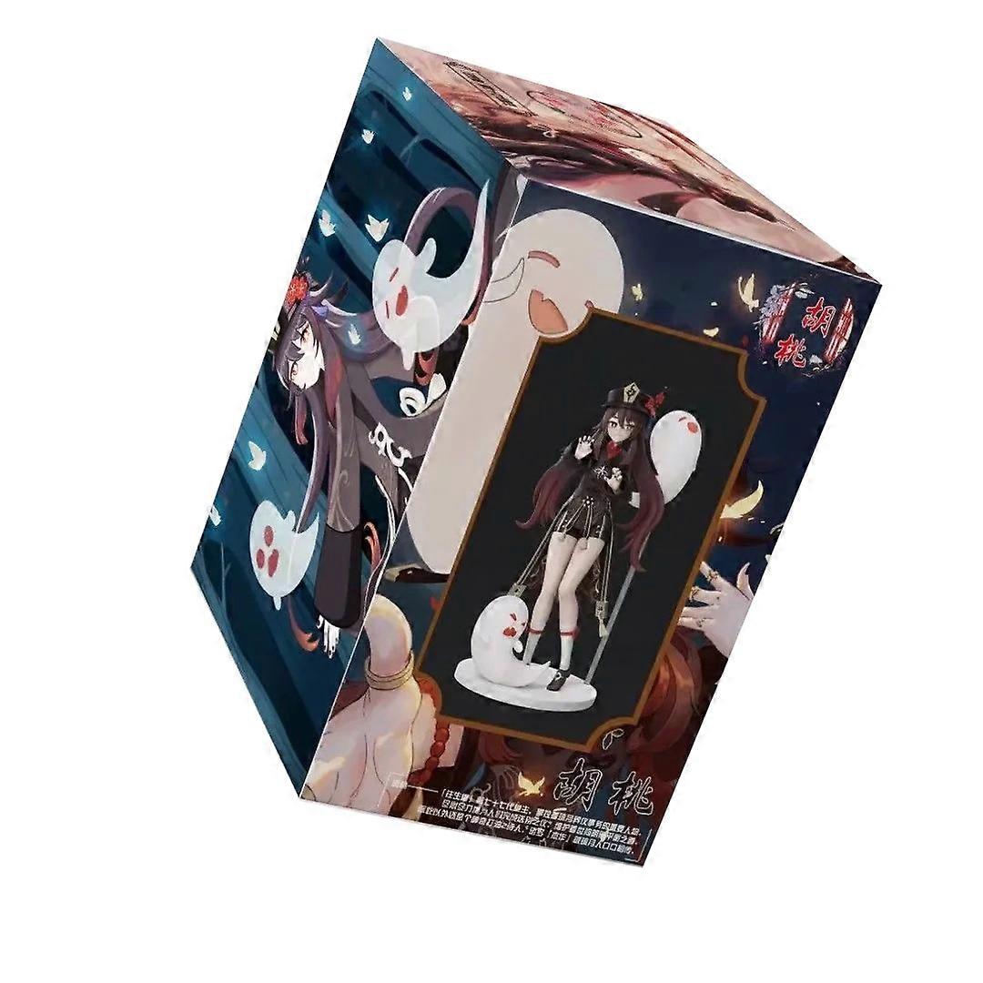 Genshin Impact Hutao Figure Game Character Hu Tao with Ghost Action Figures Collectible Model Toys for Children Birthday Gift