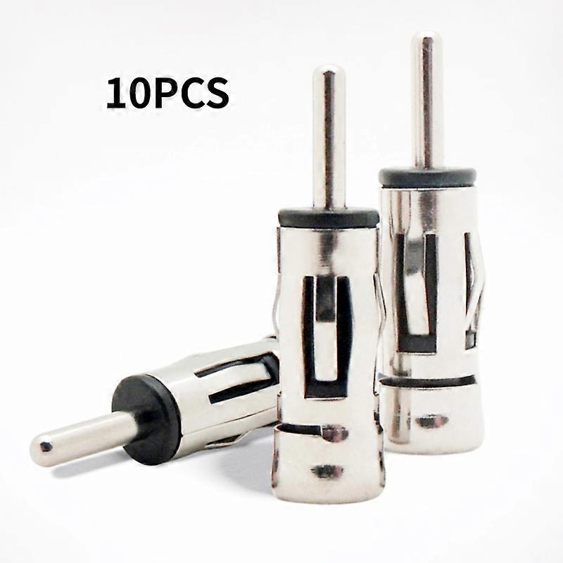 10PCS Car Vehicles Radio Stereo ISO To Din Aerial Antenna Mast Adapter Connector Plug Car Radio Stereo Autoradio Fit Most Types