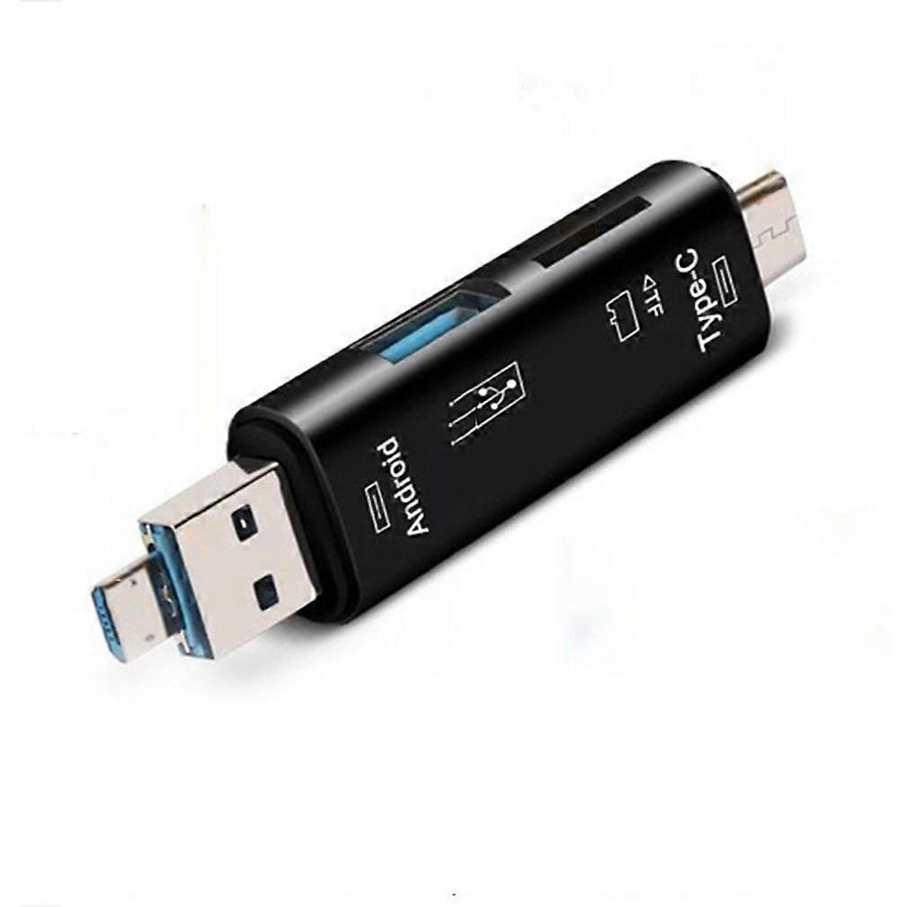 Type C & Micro USB 5 In 1 OTG Card Reader Flash Drive High-speed USB2.0 Universal OTG TF/SD Card for Android phone Computer