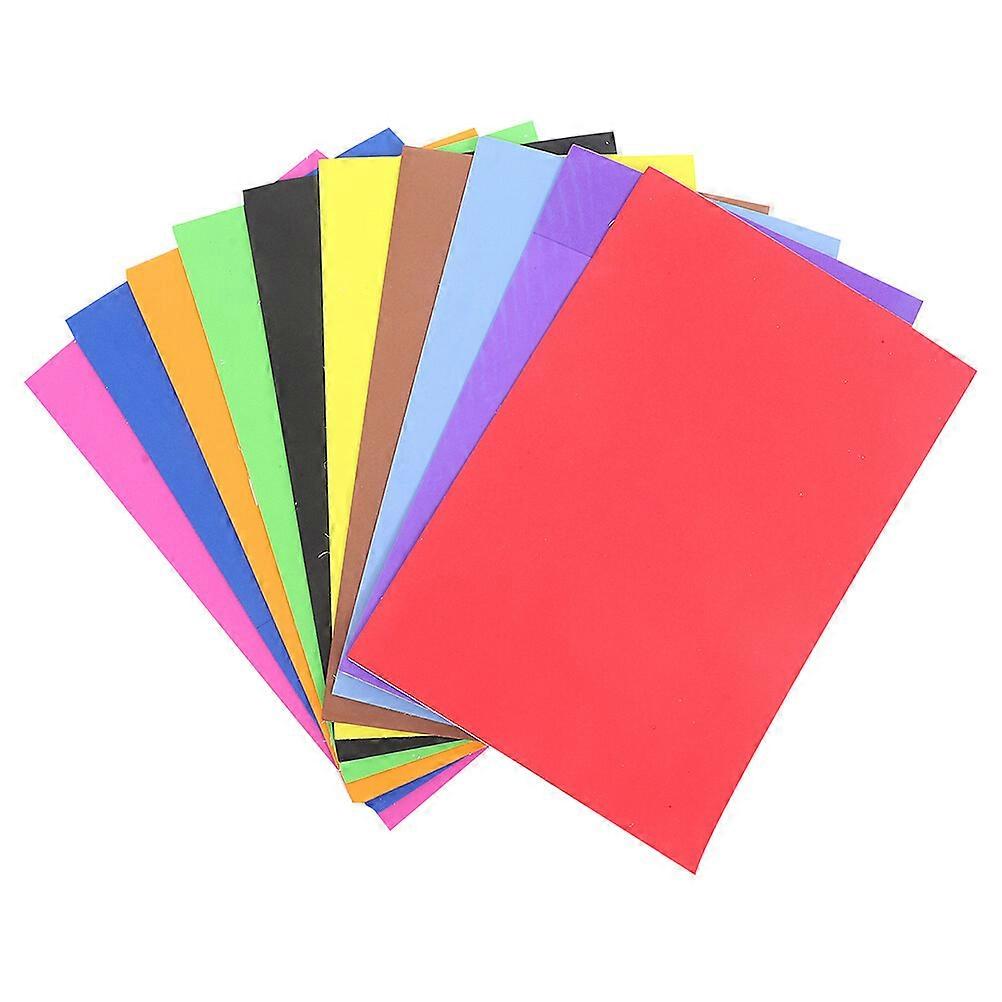 20 Sheets Colored Foam Paper Self-adhesive Craft Foams A4 Multi-function Foams Papers Craft Sheets