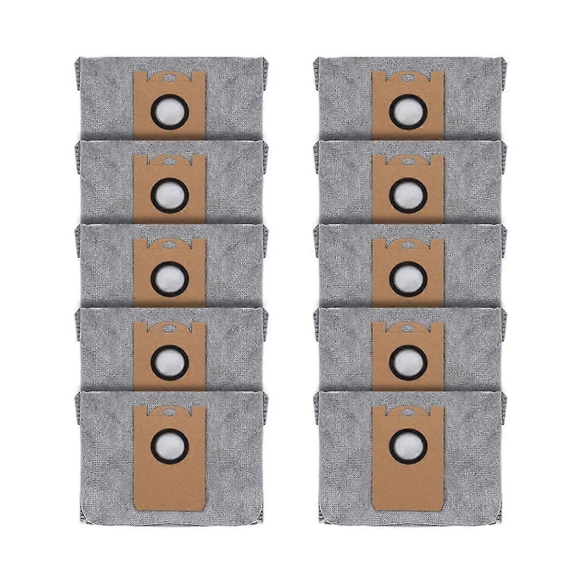 10 Pcs Dust Bags For Robovac L35 Hybrid Lr30 Hybrid Lr20 Auto-empty Station, With Activated Carbon