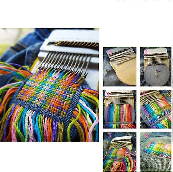 Mini Darning Loom Machine DIY Apparel Sewing Small Loom Small Mender Loom