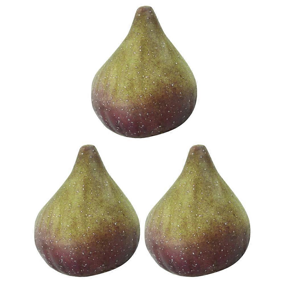 3pcs Simulation Fruit Photography Props Artificial Fruit  Lifelike Fruit Decorations