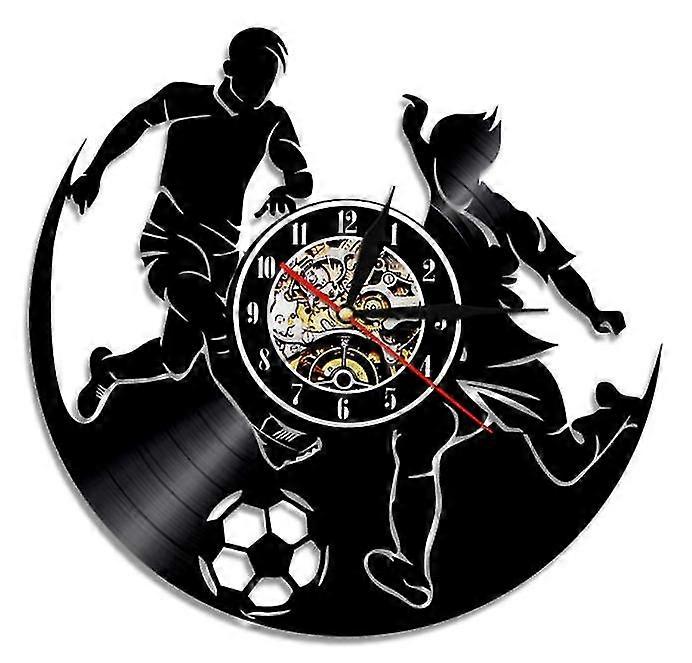 Futbol Vinil Plak Duvar Saati