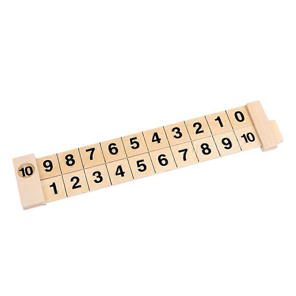 Numbers Decomposition Ruler Math Toys Wooden Pulling Ruler Early Education Toy Numbers Matching Toy for Kids Toldder