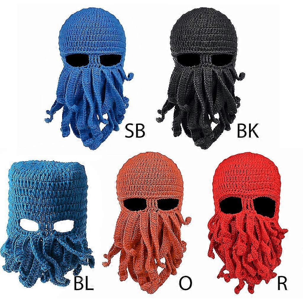 For Creative Long Tentacle Funny Octopus Hat Hand-woven Knitted Hat For Fall