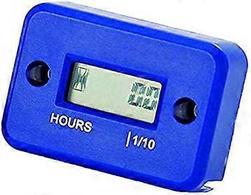 Tachometer Powerful Digital LCD Inductive Tachometer Timing RPM Measurement Waterproof (Blue)