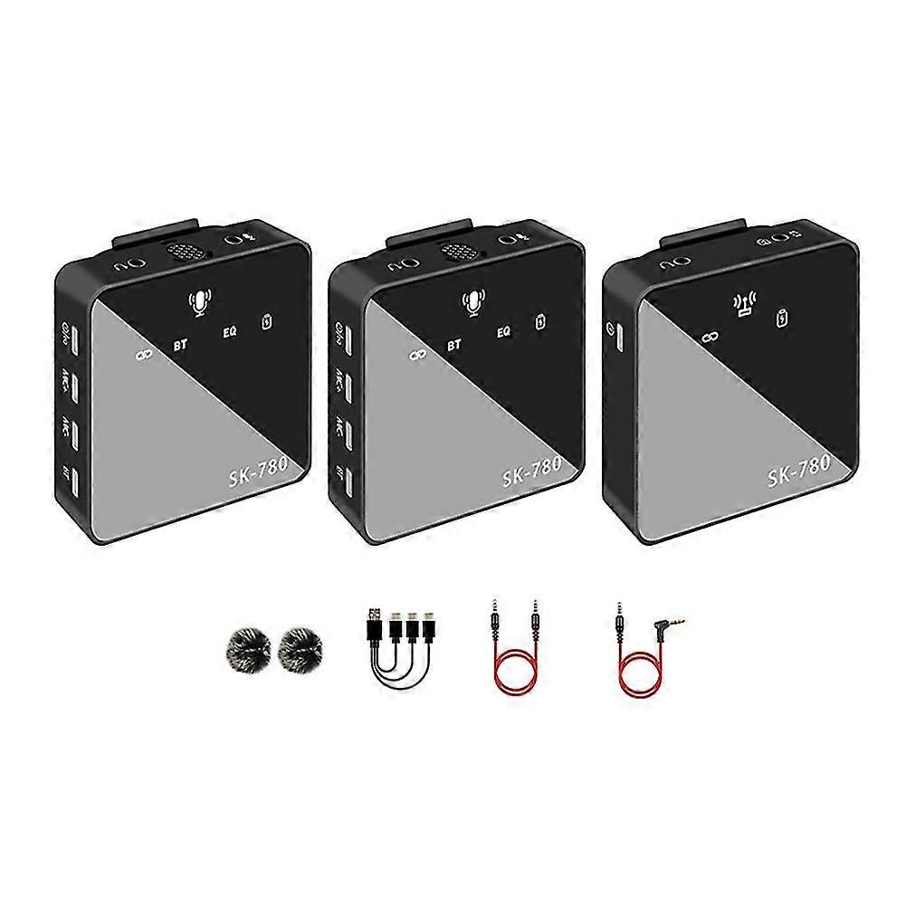 8pcs 2.4g O Wireless Lavalier Microph ,wireless Lavalier Microph Square Rf Launcher