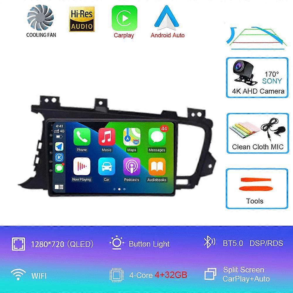 Android 14 Autoradio Per Kia Optima 3 K5 TF T 2010 2011 2012 2013 2014 2015 Navigazione GPS Lettore Multimediale Stereo WiFi + 4G DSP